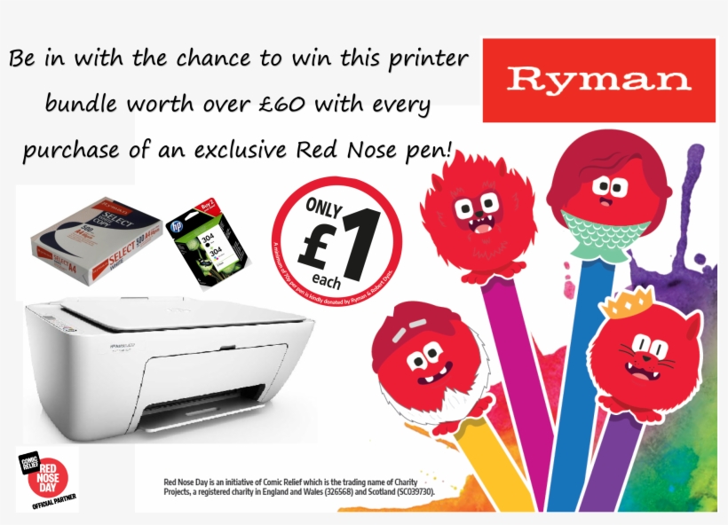Red Nose Day Raffle At Ryman - Art, transparent png download