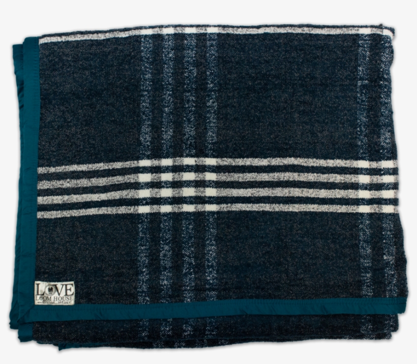 Blue & White Stripe Throw Blanket - Scarf, transparent png download