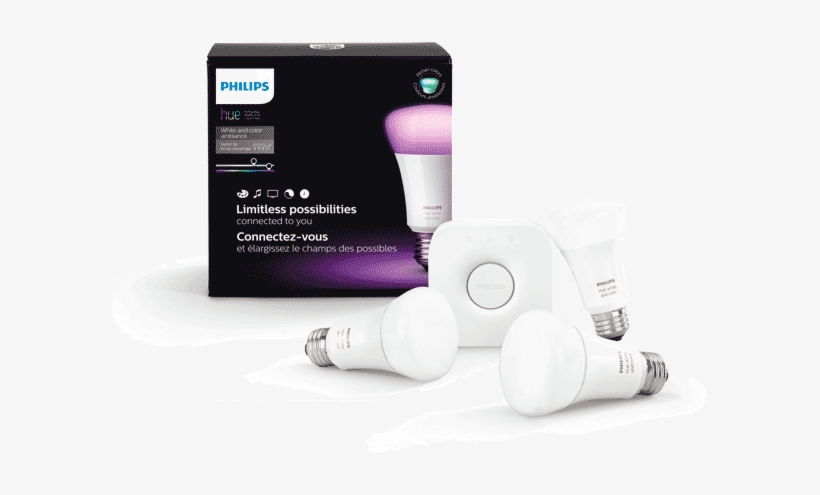 A19 Philips Hue Starter Kit - Philips Hue Starter Kit, transparent png download