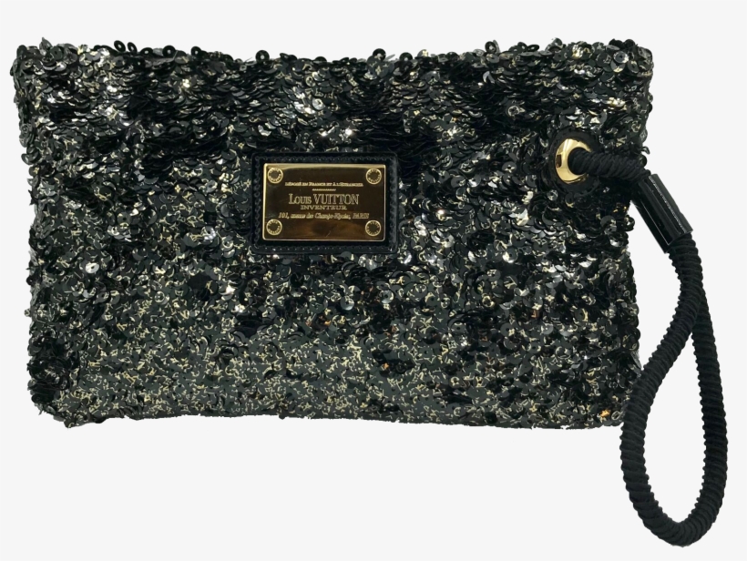 Louis Vuitton Limited Edition Rococo Sequins Clutch - Wristlet, transparent png download