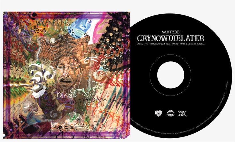 Lsd White On Black Tee Free Cd & Stickers, transparent png download