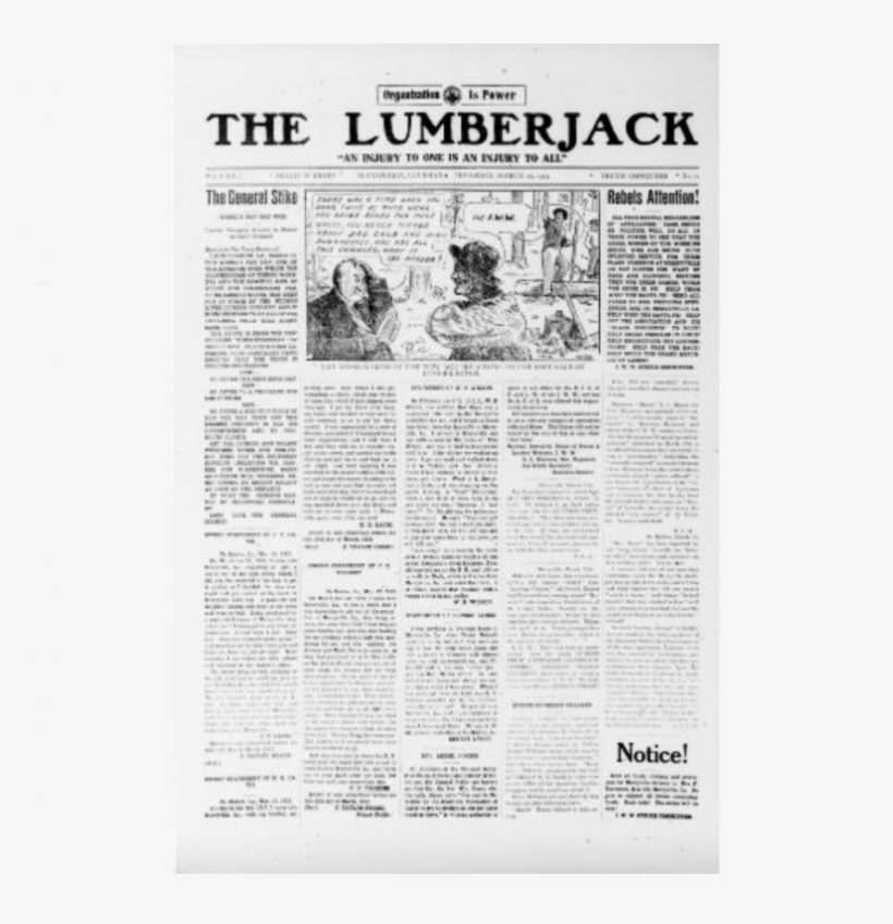 Lumberjack Newspaper, transparent png download