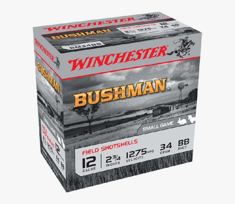 Winchester Bushman 12g Bb 2-3/4" 34gm 25pk - Winchester Buckshot Australia, transparent png download