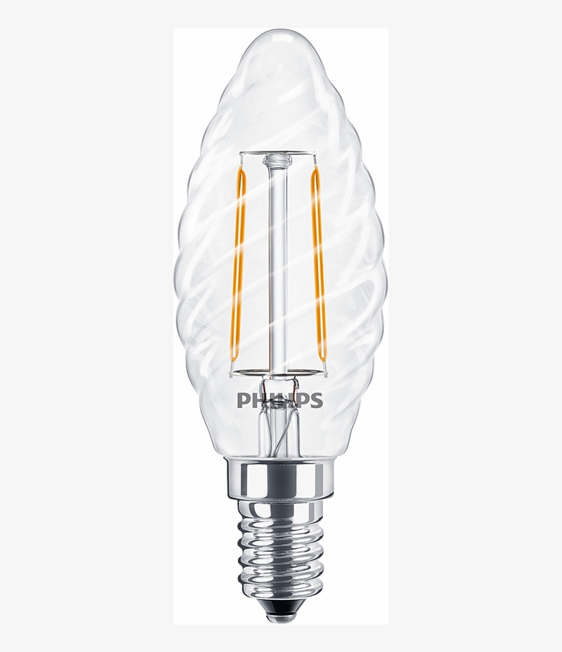 Philips Filament Twisted E14, transparent png download