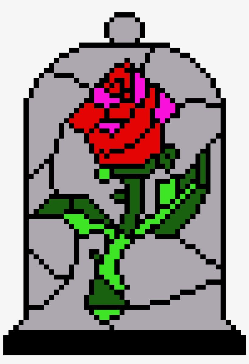 Stained Glass Rose Small - Illustration, transparent png download