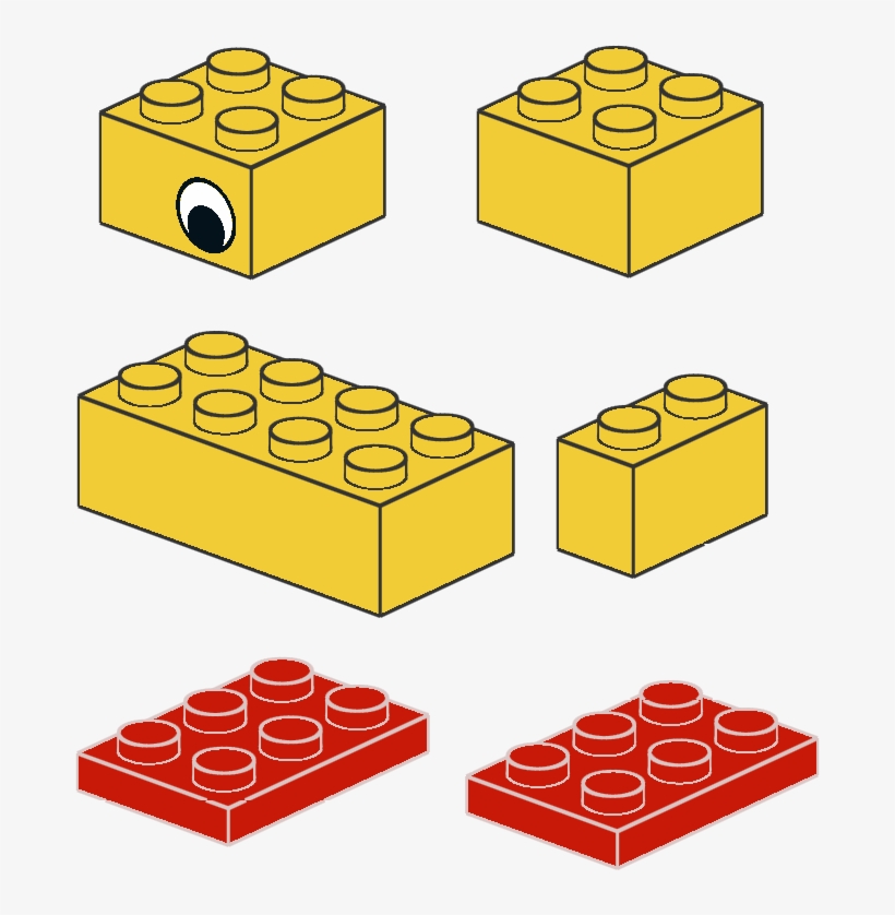 Duckling Bom - Lego Duck 6 Pieces, transparent png download