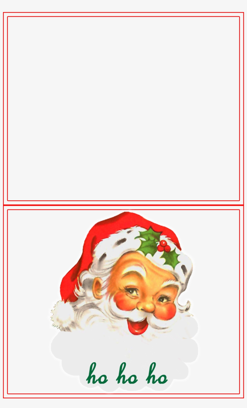 Click Here To Download Jolly Santa Claus Face Half - Santa Claus, transparent png download