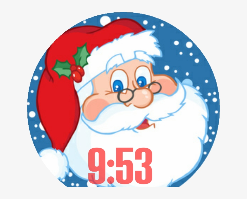 Santa Watch Face Preview, transparent png download