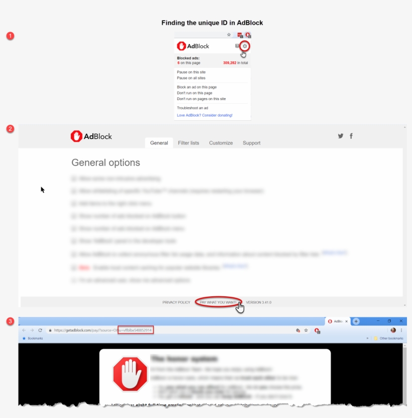 Finding The Unique Id In Adblock - Adblock Plus, transparent png download