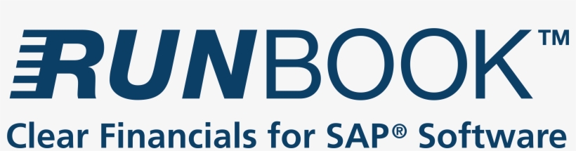 Logo Runbook Clear Financials For Sap Software Blue - Kronotex Logo, transparent png download