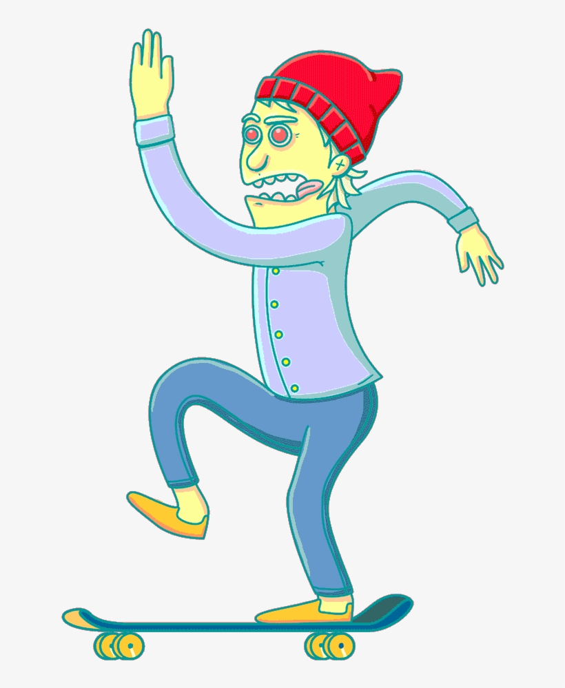 Skate Clipart Skateboarder, transparent png download