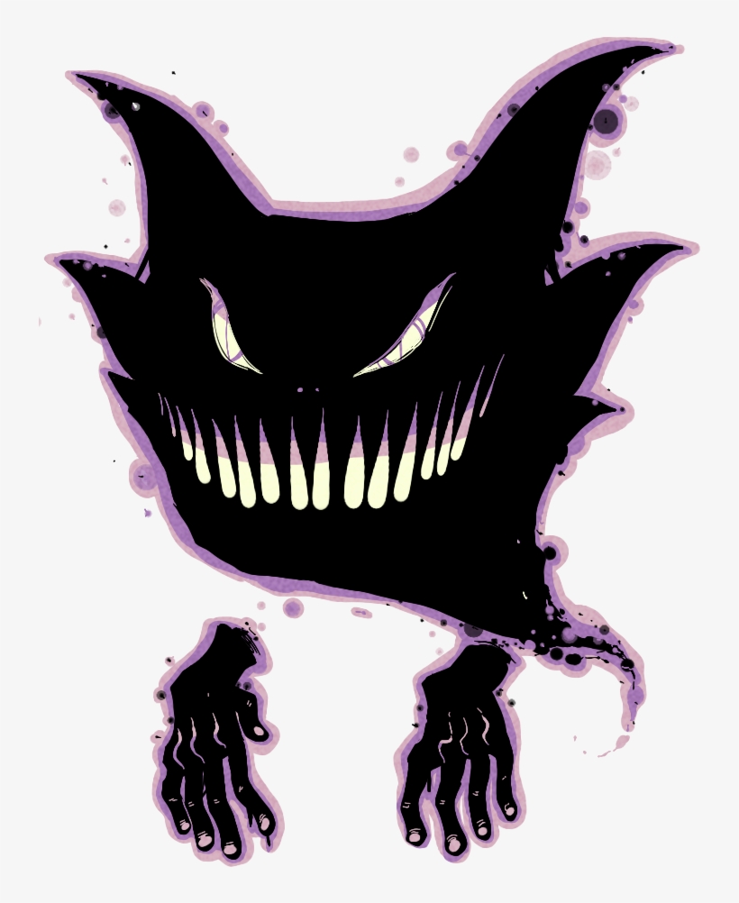 • Pokemon Gengar Haunter Gastly Jesterdex Jesterdraws - Illustration, transparent png download