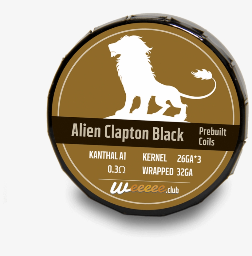 New Prebuilt Vape Coils Black Label Alien Clapton 20 - Kanthal, transparent png download