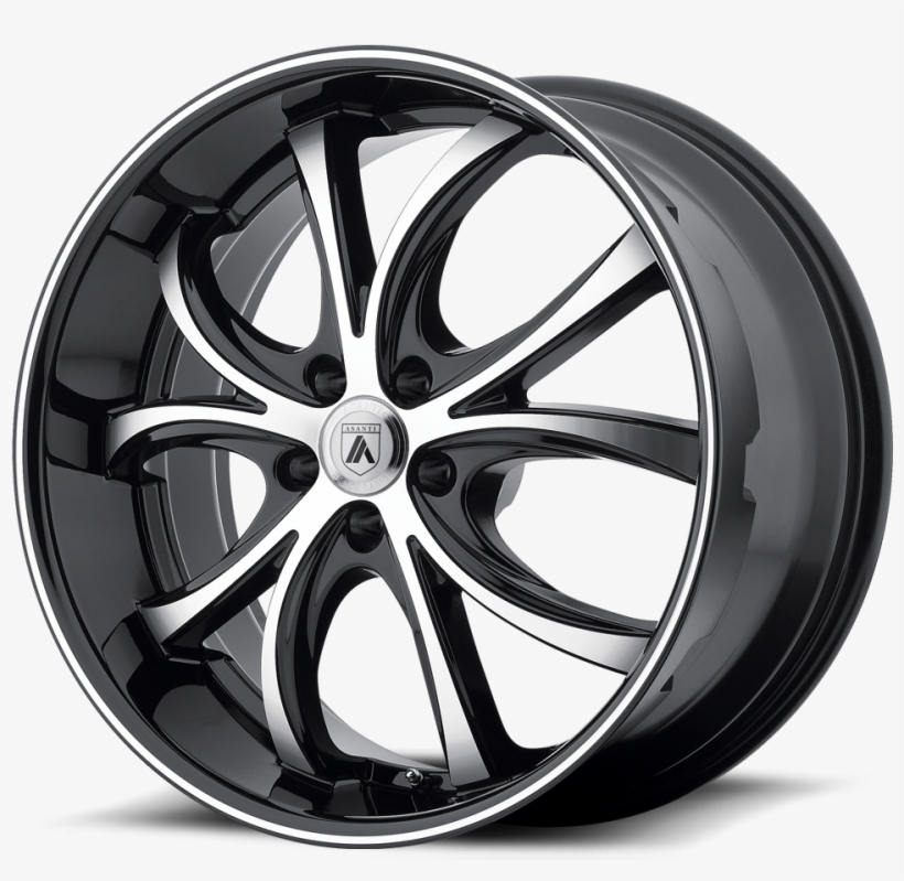 Machined Face W/ Black Lip - Asanti Black Label Abl 8, transparent png download