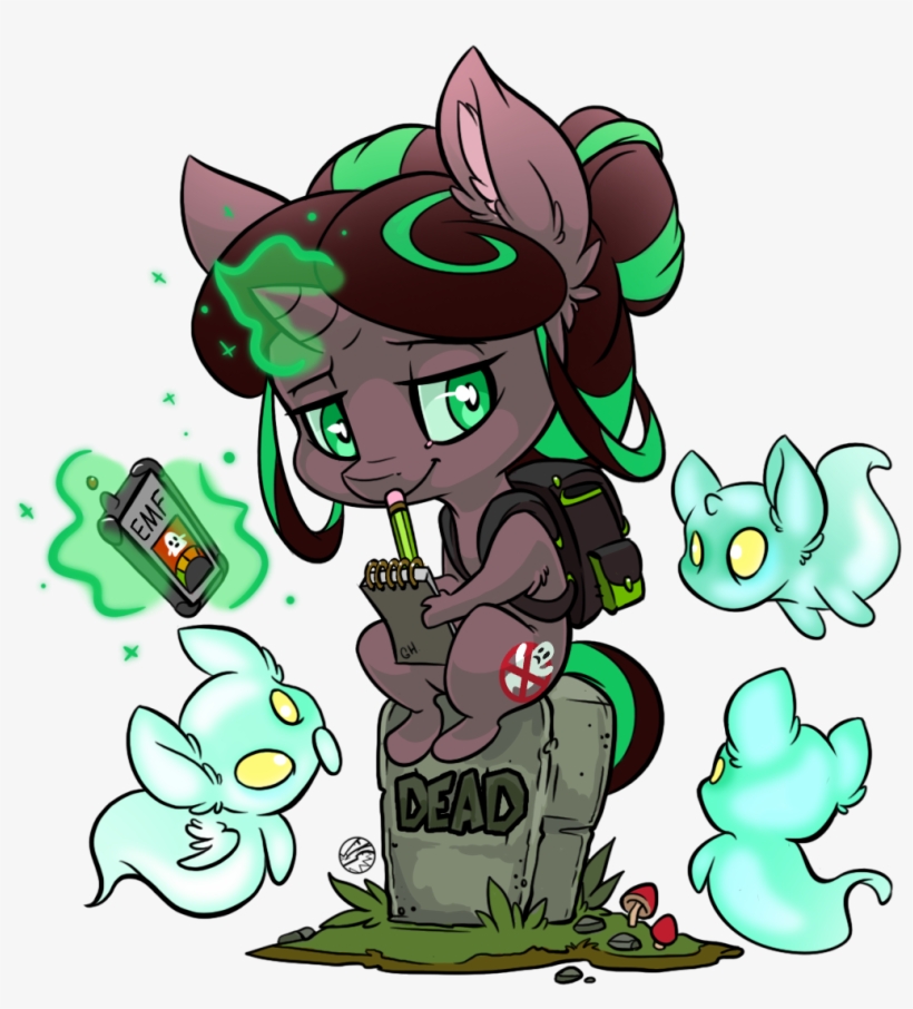 Kez, Backpack, Female, Ghost, Gravestone, Mare, Oc, - Cartoon, transparent png download