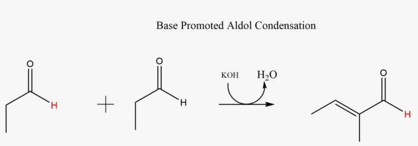 Base Promoted Aldol Condensation - Diagram, transparent png download