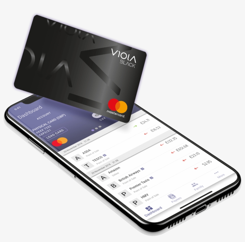 Viola Black Card, transparent png download