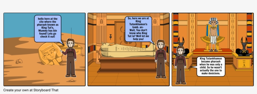 Egypt King Tut - Cartoon, transparent png download