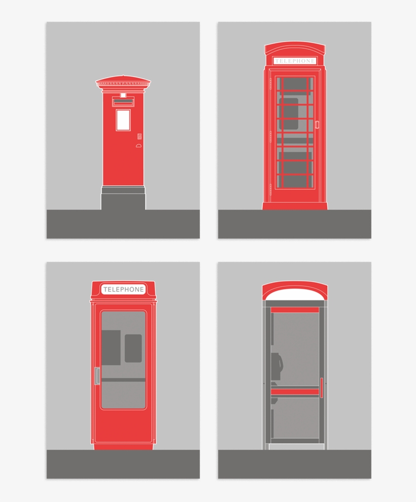 Phonebox Postbox Postcards - Revolving Door, transparent png download