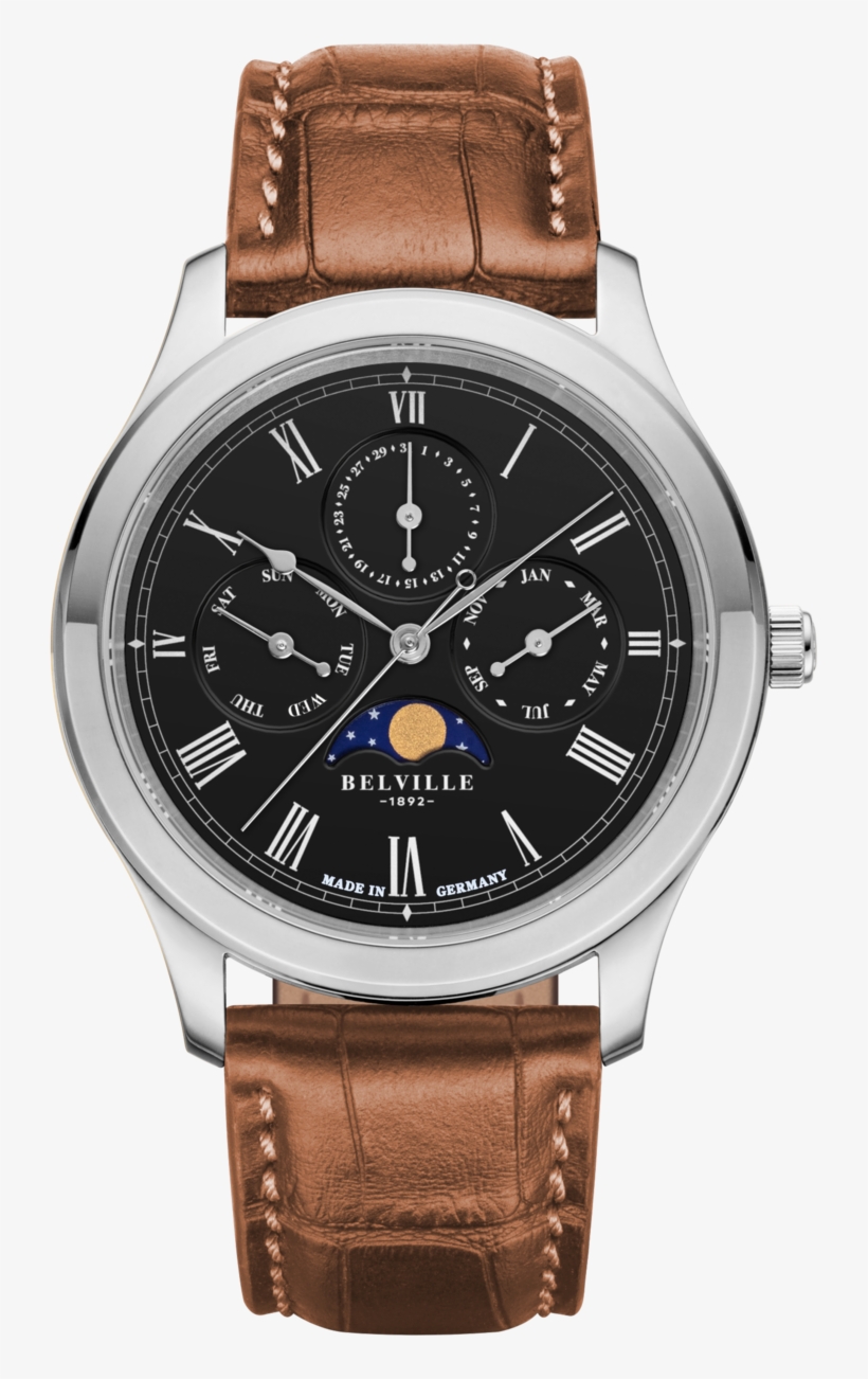 Belville "avenue" 38,5mm Moon Phase Ref, transparent png download