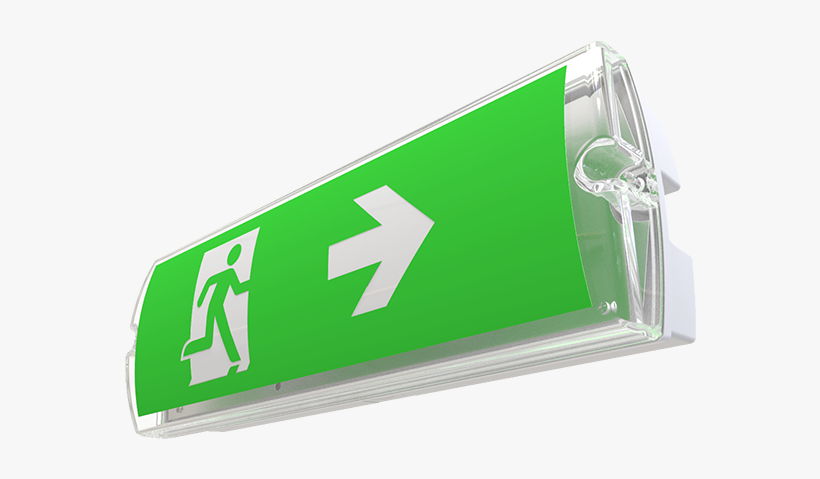 Visor Ss Exit Sign White Side, transparent png download