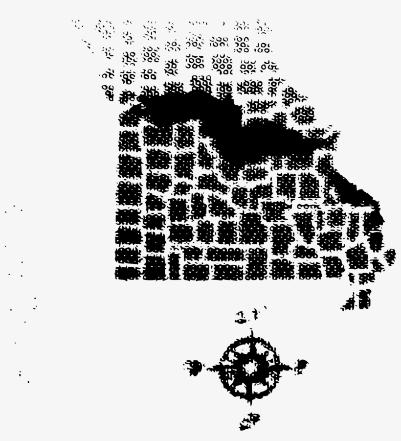 This Free Icons Png Design Of Missouri Halftoned State, transparent png download