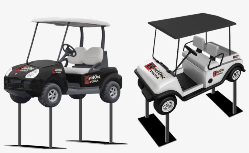 Ketel One Golf Cart Display - Golf Cart, transparent png download