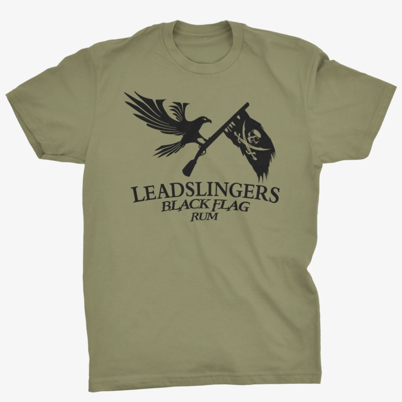 Black Flag Rum T-shirt - Leadslingers Black Flag, transparent png download