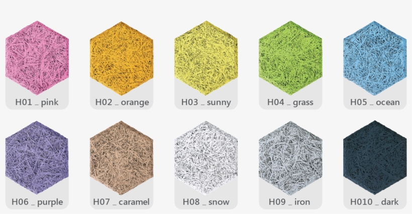 Colour, Natural Raw Colour Or Hexagon Colour Sheet - Hexagon Wood Wool, transparent png download
