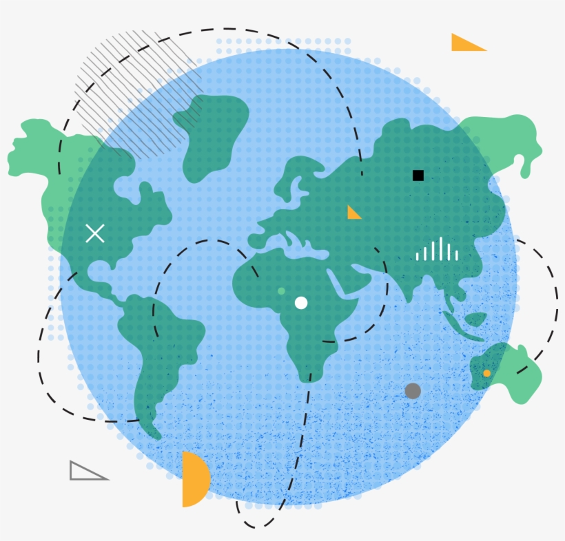 A Global Footprint - Map, transparent png download