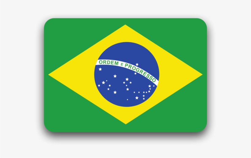Bandeira Da Brasil, Flat Estilo - Brazil Flag, transparent png download