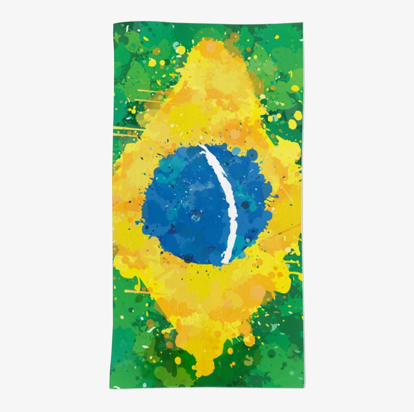 Toalha Bandeira Do Brasil De Incantiana - Flag Of Brazil, transparent png download