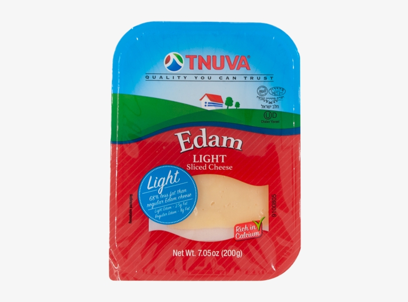 Edam Sliced Cheese Light - Packaging And Labeling, transparent png download