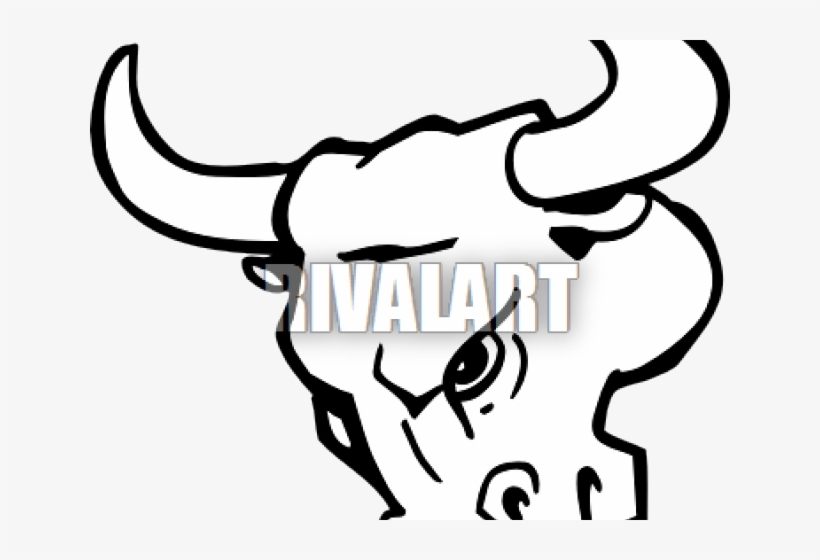 Drawn Bulls Bull's Head - Bull Mascot, transparent png download