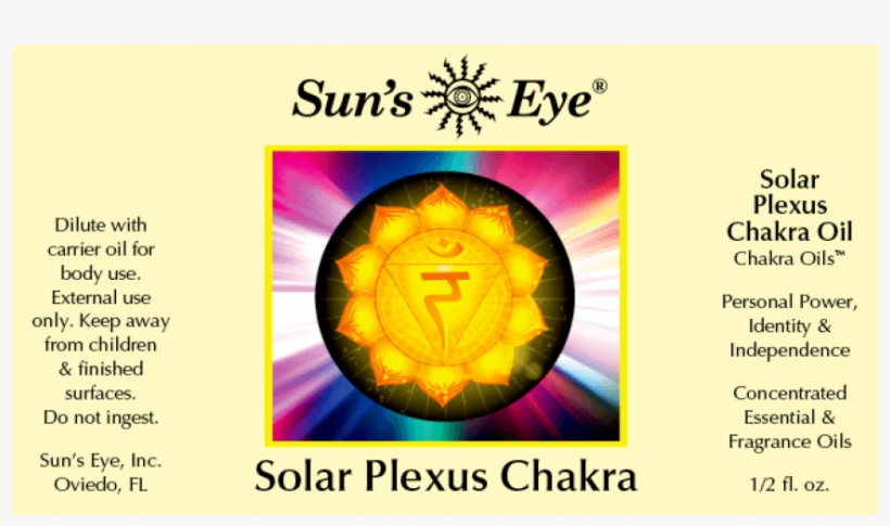 Solar Plexus Chakra Oil At Mystic Convergence Metaphysical - Circle, transparent png download