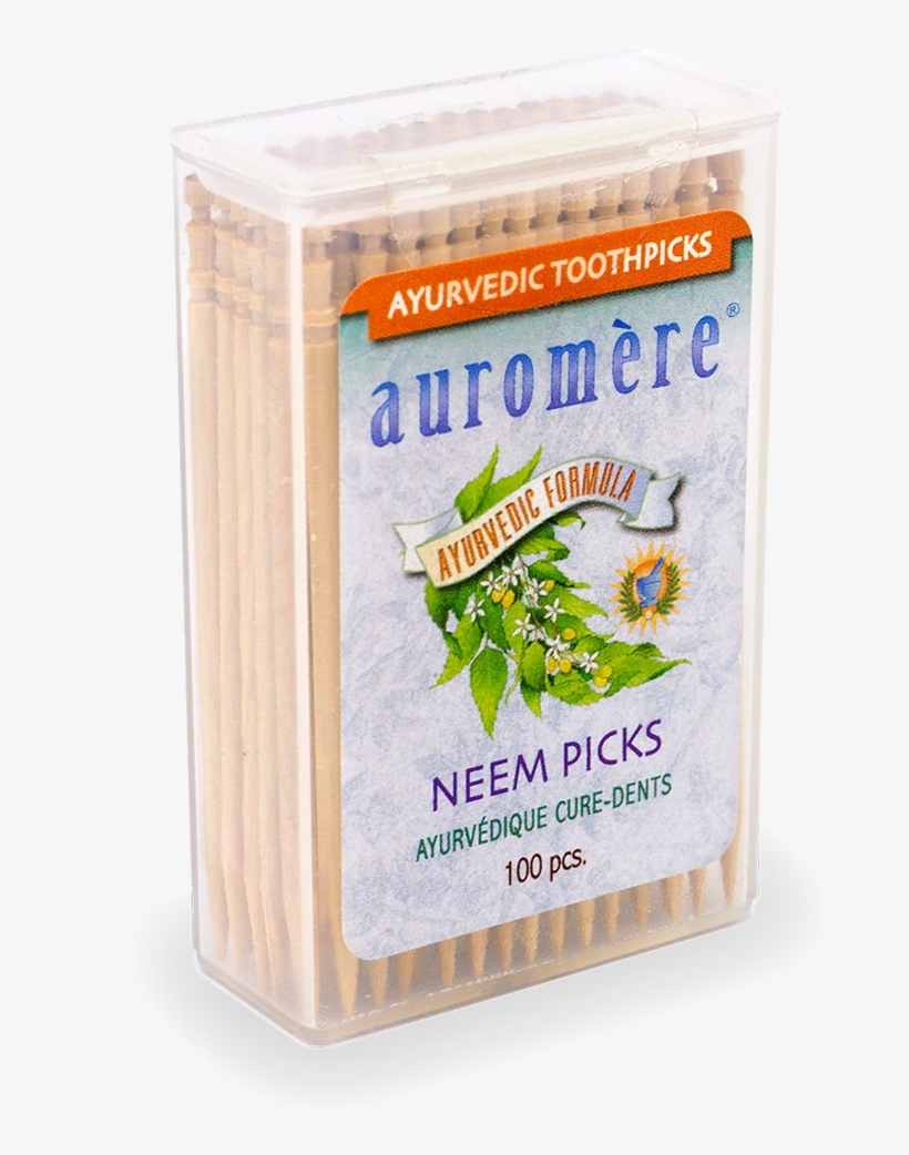 Auromere Ayurvedic Neem Toothpicks - Juicebox, transparent png download