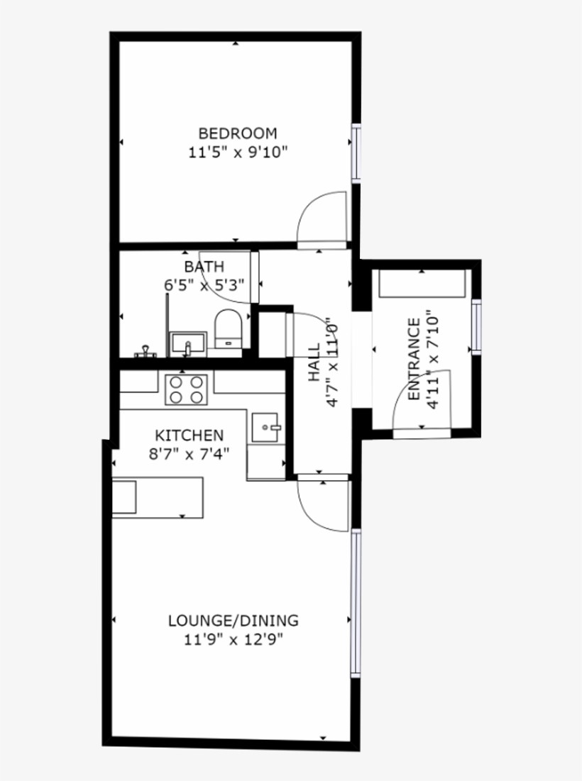 Hotspur Cottage Floor Plan - Floor Plan, transparent png download