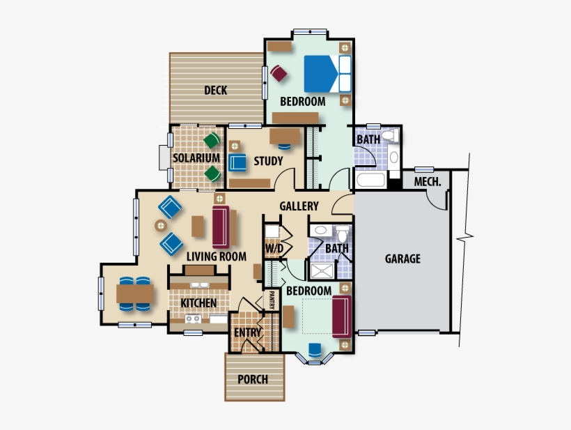 Cottage L - - Floor Plan, transparent png download
