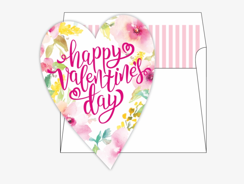 Rosanne Beck Valentine's Day Die-cut Greeting Card - Balloon, transparent png download