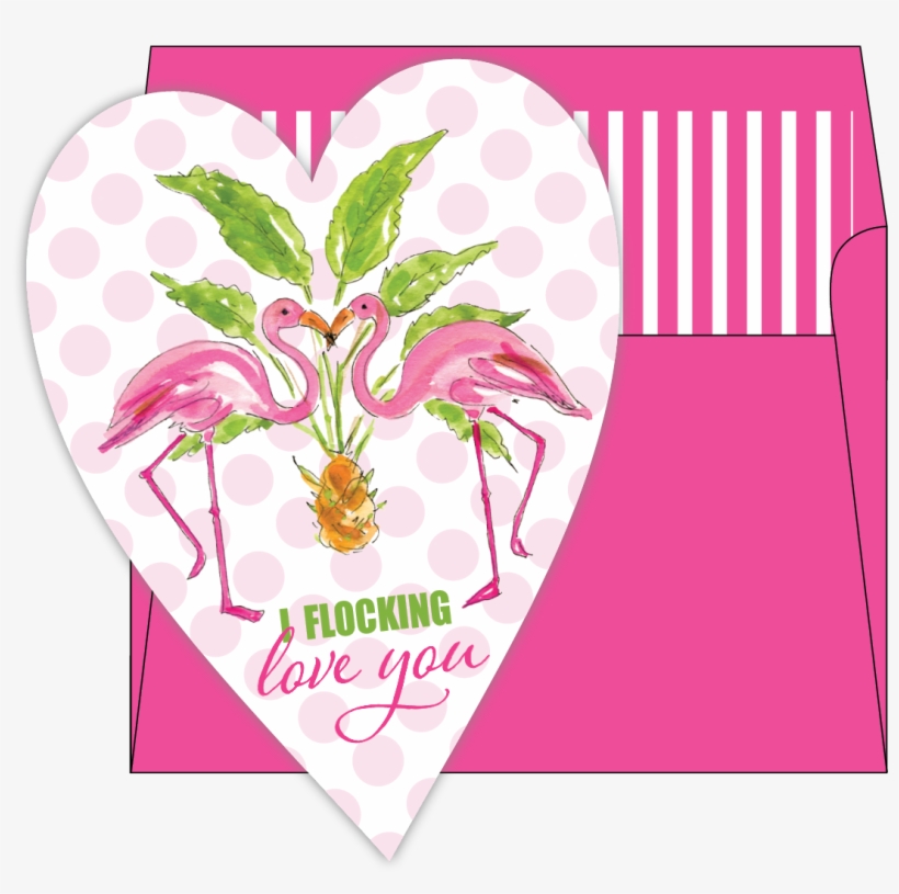 Rosanne Beck Valentine's Day Die-cut Greeting Card - Illustration, transparent png download