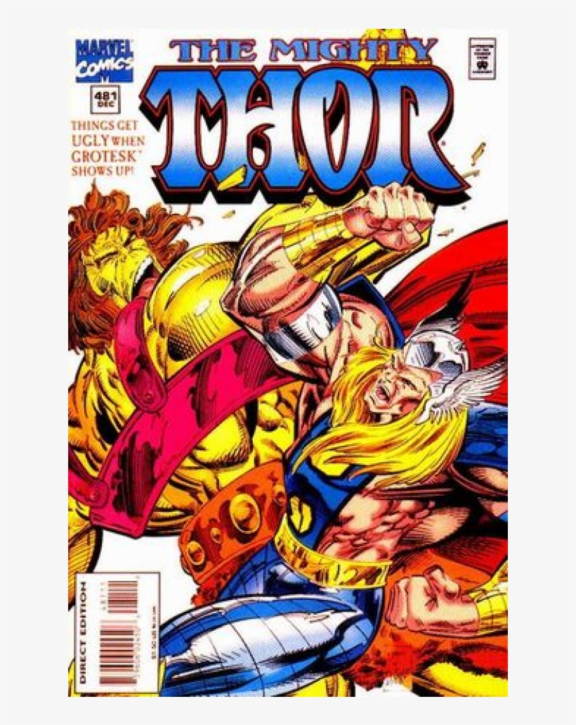 Купете Comics 1994-12 The Mighty Thor - Superhero Covers By Montano Ron Marz, transparent png download