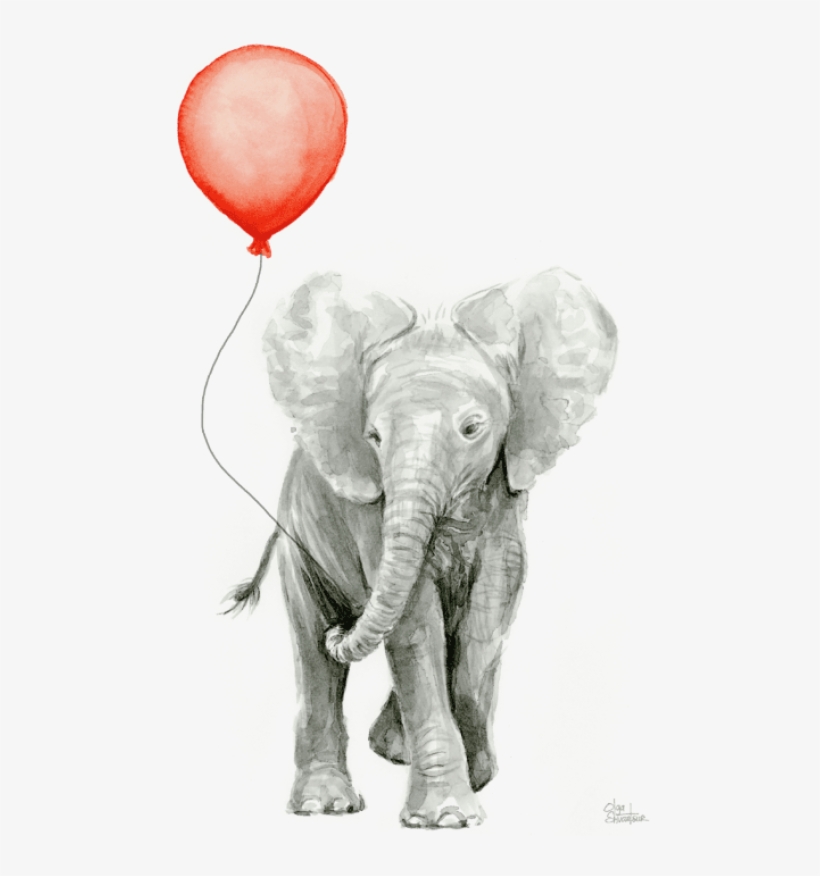 Free Png Download Click And Drag To Re Png Images Background - Watercolor Elephant, transparent png download