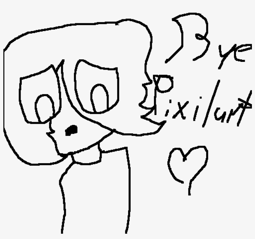 Bye Pixilart No Clickbait - Sketch, transparent png download