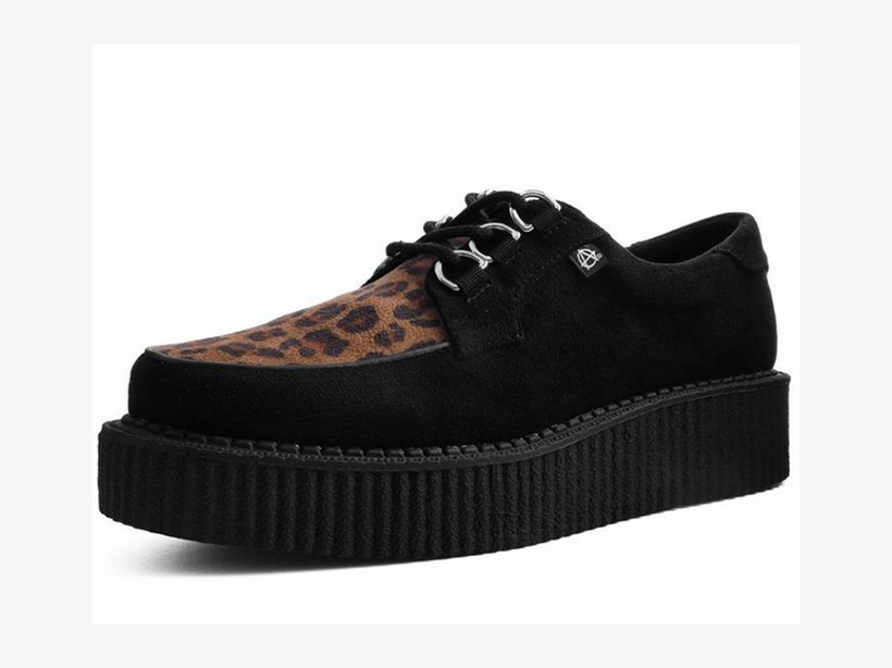 Anarchic Leopard Print Creepers - Suede, transparent png download
