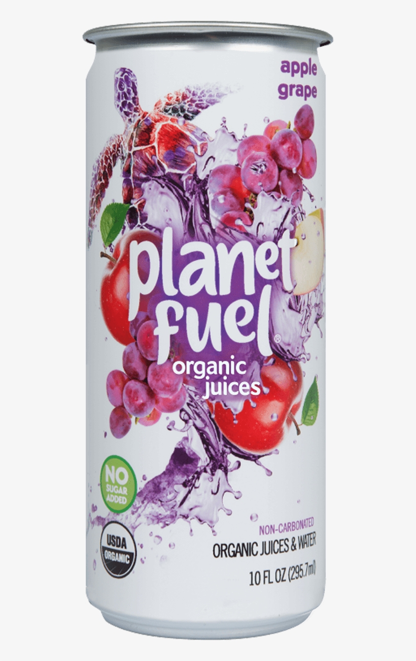 Organic Apple Grape Non-carbonated Juice From Planet - Planet Fuel Organic Juices Logo, transparent png download