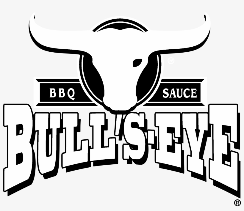 Bull's Eye 01 Logo Black And White - Eye, transparent png download