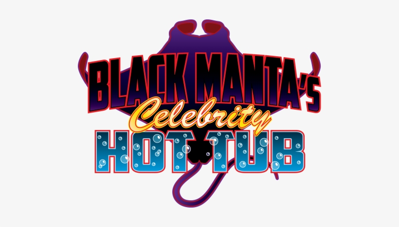 Black Manta's Celebrity Hot Tub Logo - Graphic Design, transparent png download