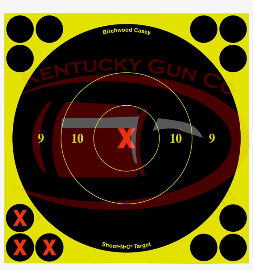 Birchwood Casey Shoot-n-c 8" Bullseye Targets 6 Pack, transparent png download