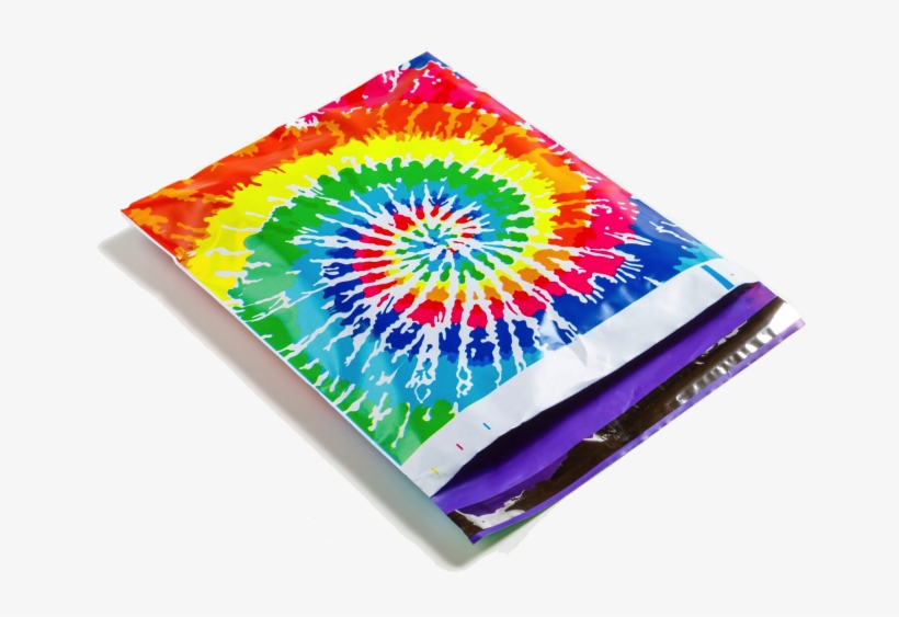Designer Mailers Tie Dye Poly Mailers - Dog Tag Art Tie Dye Rainbow Pet Id Tag, transparent png download