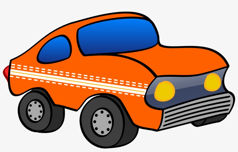 Orange Funny Car Icons Png - Car Cartoon Clipart, transparent png download